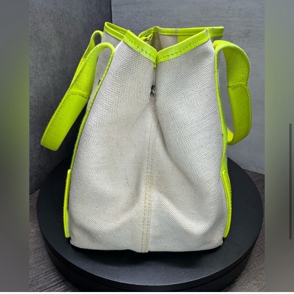 Balenciaga Cream and Yellow Tote with Neon Highlights - Picture 2 of 9